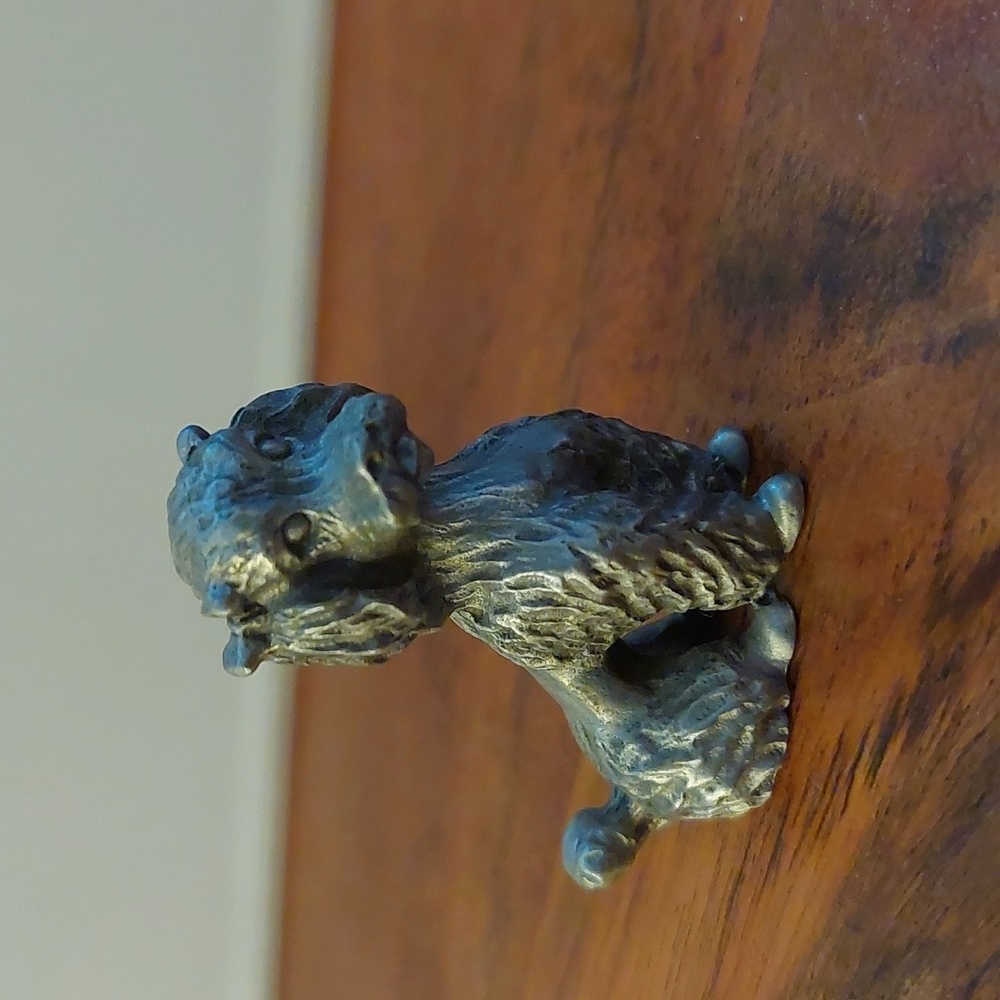 Pewter Poodle Figurine